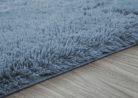 Dywan Shaggy 60x90 cm, jasnosrebrny - miękki, puszysty do salonu i sypialni