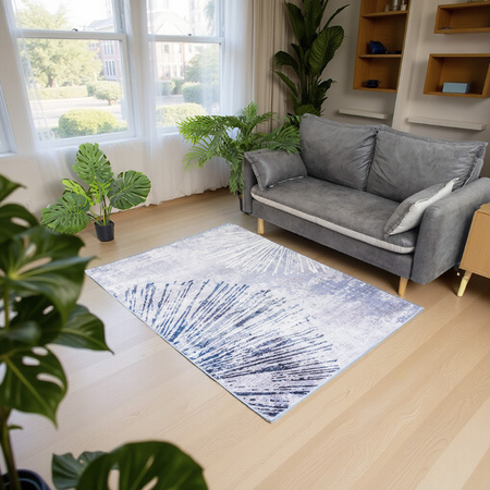 NOVO Strado modern carpet for living room delicate gray pattern velvet Gray Shine 160x200 cm