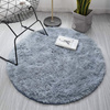 Shaggy Strado 300x300 SilverFur Round Carpet (Light Gray)