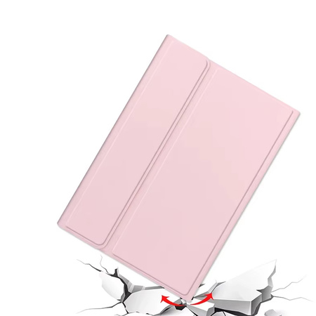 Etui z klawiaturą Bluetooth do Redmi Pad 2 PRO 2025, różowe
