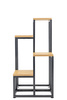 Kwietnik 70 cm stojący metalowy stojak na kwiaty 4 poziomy półki loft Plaza