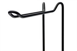 Stojak na papier toaletowy czarny loft nowoczesny uchwyt na 4 rolki 54 cm, czarny