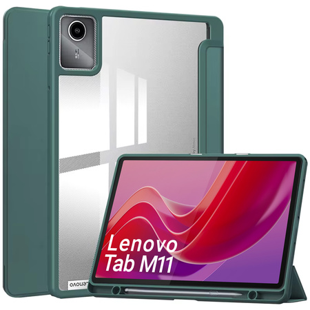 Smart Crystal Case for Lenovo Tab M11 TB330FU 10.95" (Green)