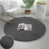 Rabbit Strado 110x110 DeepGrey round rug (Gray)