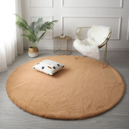 Rabbit Strado 140x140 round rug LightCamel (Beige)