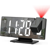 ELECTRONIC LED digital clock with projector alarm clock thermometer mirror 4in1