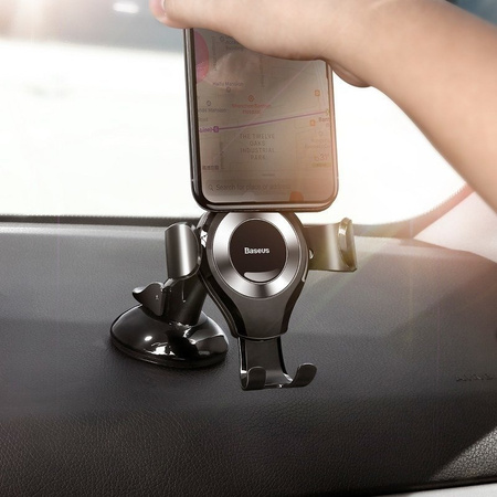 Baseus Osculum gravitational phone holder (black + silver)