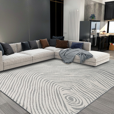 Dywan 160x230 do salonu pętelkowy duży japandi nowoczesny ciężki gruby POLO, szary