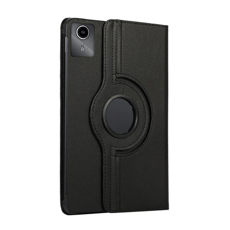 Etui Obrotowe 360 do Lenovo Tab M11 10.95, czarne - ochronne z podstawką, dostęp do portów i przycisków