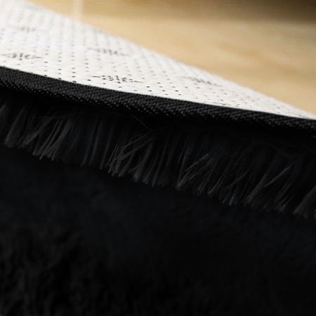 Shaggy Strado 300x300 BlackSky round carpet (Black)