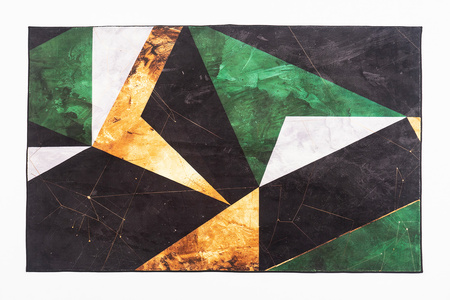 Dywan NOVO Strado nowoczesny do salonu marmurowy wzór velvet Zielony Marmur 160x200 cm