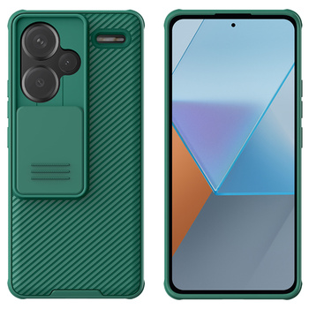 Etui Nillkin CamShield Pro do Redmi Note 13 Pro Plus 5G, zielone - ochronne z podstawką