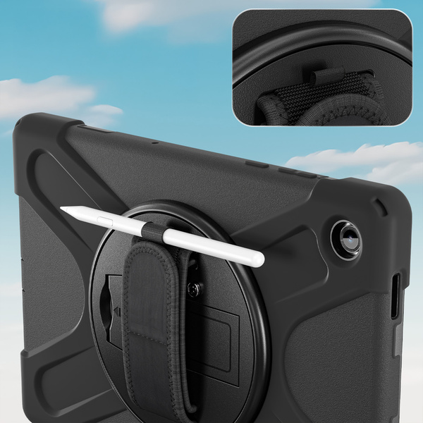 Etui do Samsung Galaxy Tab A11 Plus 10.9 2025 - Pancerne z uchwytem i paskiem