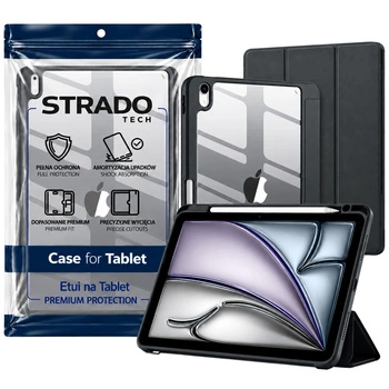 Puzdro Crystal Pencil na iPad Air 11 6 Gen M2 2024 / 7 Gen M3 2025 / iPad Air 11 Gen. 6 A2902 A2899 A2900, čierne - ochranné