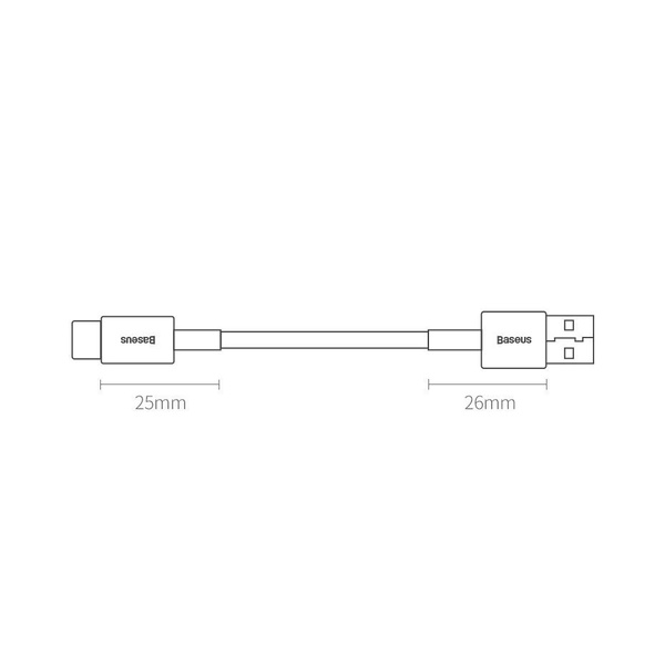 Baseus Superior kábel USB Typ C 66 W Huawei SuperCharge Scp 1 m