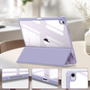Puzdro grafické na Apple iPad 10.9 2022 Gen 10 / 11 2025 A16 Gen 11 s klapkou, fialové - ochranné so stojanom