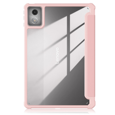 Puzdro s klapkou Clear na Lenovo Tab K11 Plus 11.45 / Lenovo K11 Plus, ružové - ochranné so stojanom