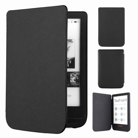 Puzdro Smart na Pocketbook Touch Lux 4 / Pocketbook Touch Lux 5 627 / Pocketbook Touch Lux 616 / 628 HD 3, čierne - ochranné