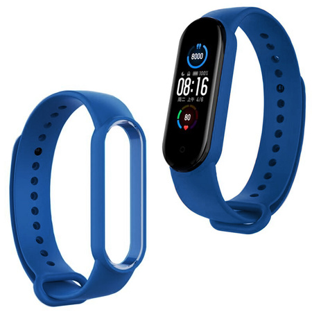 Pasek silikonowy do Xiaomi Mi Band 7 - Navy