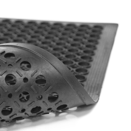Perforated rubber floor mat 60x90cm - PRF6