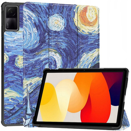 Puzdro grafické s klapkou na Xiaomi Redmi Pad SE 2023 11 / Redmi Pad - ochranné so stojanom