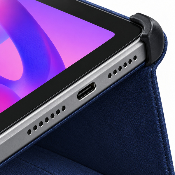 Etui obrotowe do Lenovo Idea Tab Plus 12.1 2025 TB361FU TB361ZU - granatowe