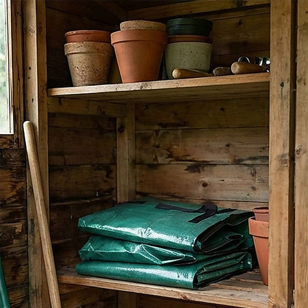 Worek kosz ogrodowy z uchwytami mocny na odpady liście trawę gałęzie 175L