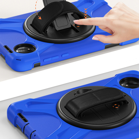 Puzdro pancierové Shockproof s držiakom na Xiaomi Redmi Pad SE 8.7 2024 / Redmi Pad SE 8.7, modré - ochranné