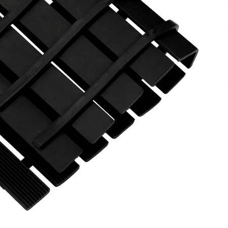 Mata łazienkowa antypoślizgowa do łazienki do wanny pod prysznic 43x61cm (Czarna)