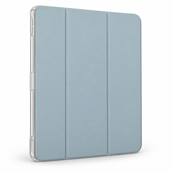 Etui Hard Crystal do Apple iPad Air 13 M4 M3 M2 2026/ 25/ 24 gen 8/ 7 z klapką - niebieskie