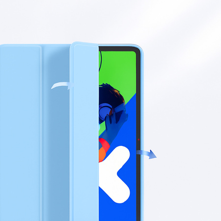 Puzdro Smart na Lenovo Idea Tab Pro / Pro MT 2025, modré - ochranné so stojanom, prístup k portom a tlačidlám