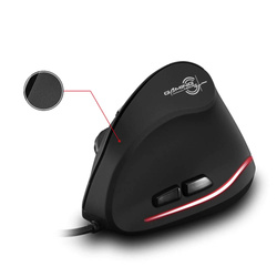Vertikálna ergonomická podsvietená myš LED USB Zelotes T20