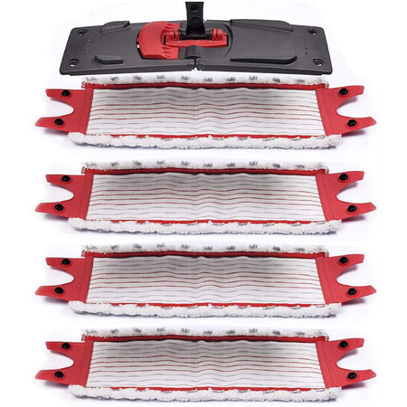 Set of 4 Vileda UltraMax heavy-duty mop pads designed for cleaning