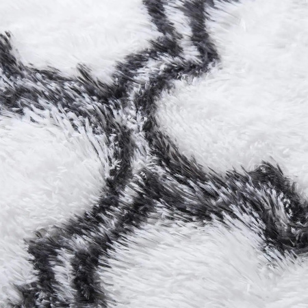 Dywan do salonu shaggy DECOR antypoślizgowy miękki puszysty modny 140x200 White Lantern