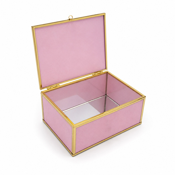 Szkatułka na biżuterię 18x13x7 cm 4ASS CLR Pink