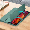 Etui z klapką Clear do Lenovo Tab K11 Plus 11.45 / Lenovo K11 Plus, zielone - ochronne z podstawką