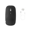 Bezdrôtová myš počítačová myš Bluetooth 2.4G optický senzor, čierna