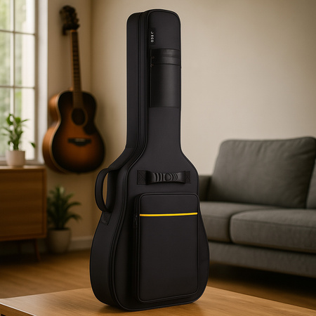 Waterproof 41 inch guitar case bag with suspenders and adjustable strap