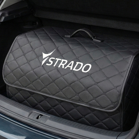 Składany DUŻY organizer do bagażnika auta pikowany kuferek pojemnik torba
