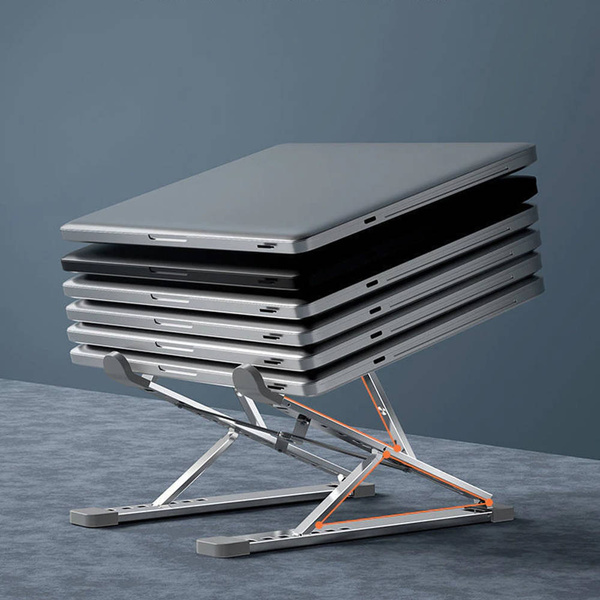 Stojan Držiak N8 nastaviteľná stojan pod notebook stabilná solídna, strieborná