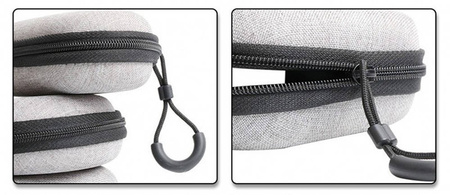 Universal hard case for headphones square (Gray)