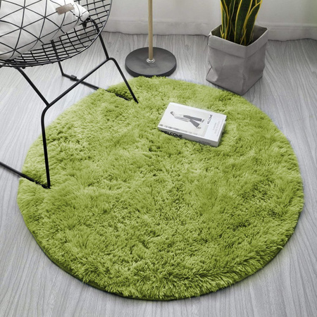 Shaggy Strado 120x120 round carpet GreenGrass (Green)