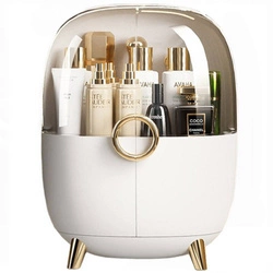 Szkatułka organizer kuferek z drzwiczkami na kosmetyki biżuterię EVE XL, biały