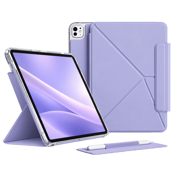 Etui Origami do Apple iPad Air 13 M4 M3 M2 2026/25/24 gen 8/7/6 - fioletowe