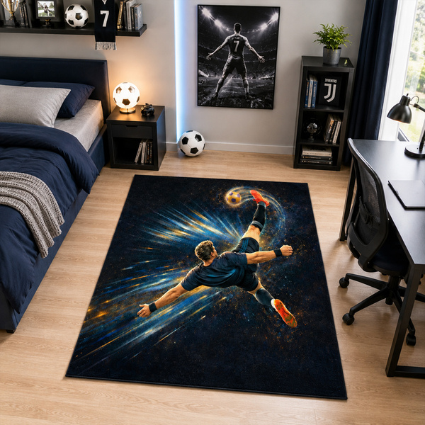Dywan gamingowy 120x170 dla gracza mata pod fotel antypoślizgowy OverHeadKick
