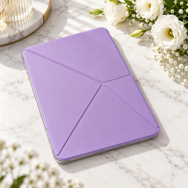 Etui Origami do Apple iPad Air 11 M4 M3 M2 2026/ 25/ 24 gen 8/7/6 z klapką - fioletowe