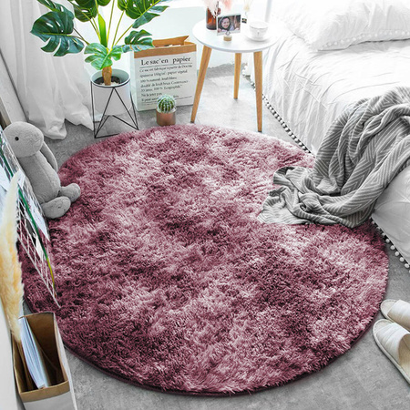 Shaggy Ombre Strado Round Carpet 150x150 OmbreRed (Red)