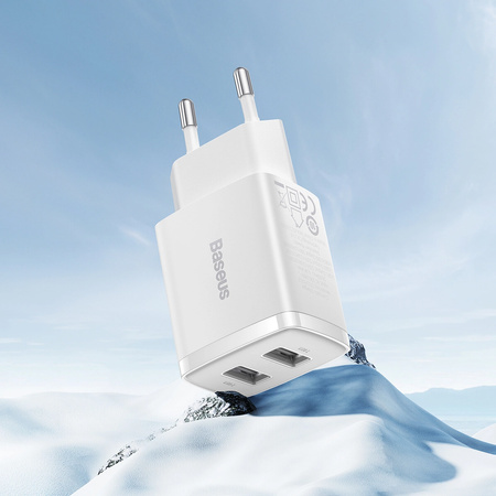Baseus Compact nabíjačka sieťová 2x USB 10.5W