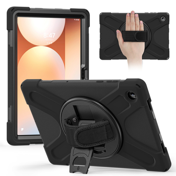 Etui do Samsung Galaxy Tab A11 Plus 10.9 2025 - Pancerne z uchwytem i paskiem