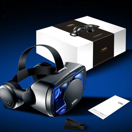 Okulary VR do wirtualnej rzeczywistości gogle 3D ze słuchawkami Vrg Pro Plus - do smartfona